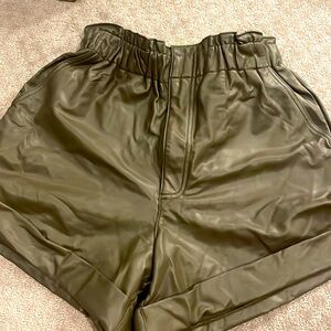Cute leather shorts
